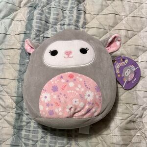 Squishmallows Gray and Pink Stuffed Animal